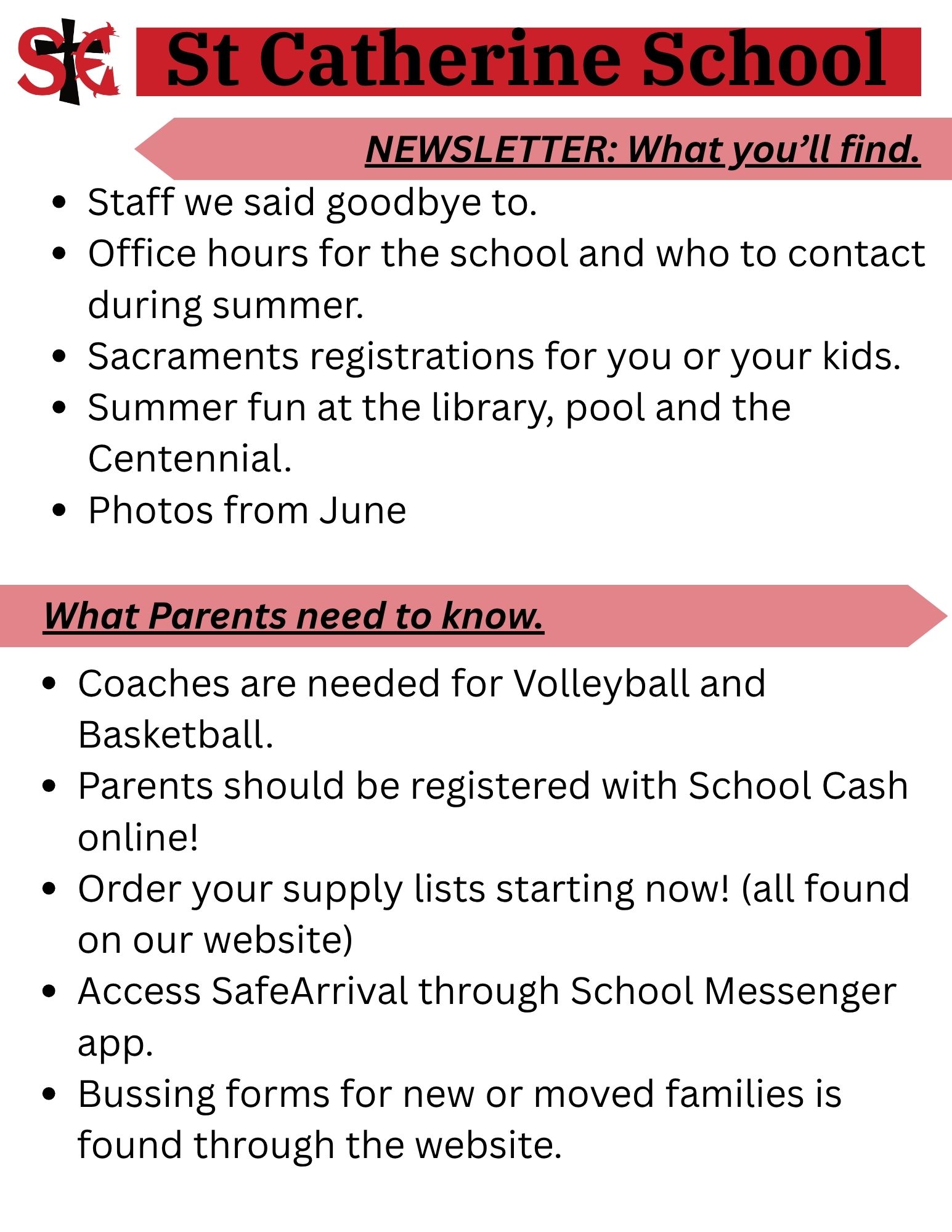 End of June NEwsletter